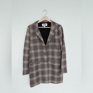 Brown Plaid Blazer